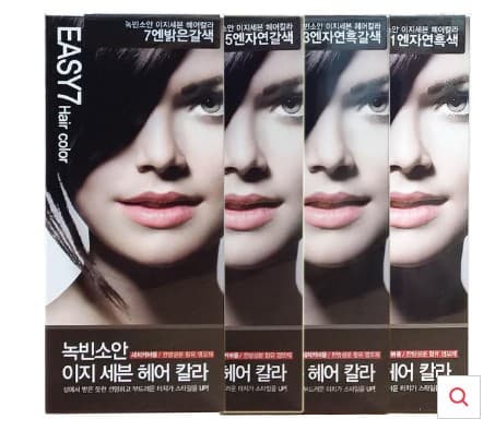 녹빈소안 이지세븐 헤어칼라 염색약 1N 자연 흑색